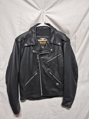 Harley Davidson Leather Jacket ‘Womens Size S Black 03402 Very Nice Condition